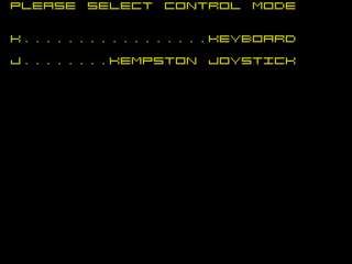 Astro Blaster title screen for ZX Spectrum
